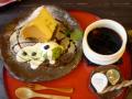シフォンケーキ&抹茶アイス