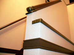 階段の腰壁部分の施工